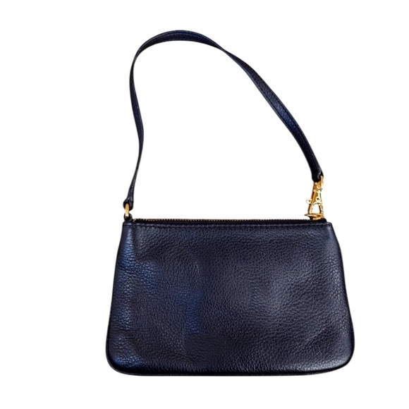 Michael Kors Fulton Black Leather Mini Bag Pebble Leather - Picture 2 of 4